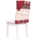 2 Set of Christmas Decorations Home Decoration Chair Cover Restaurant Hotel Square Santa Claus Stool Decoration
