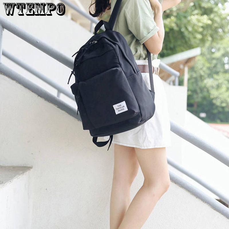 Backpack Fashion Women Oxford Fabric Cute Solid Color Backpack Girls School Bag