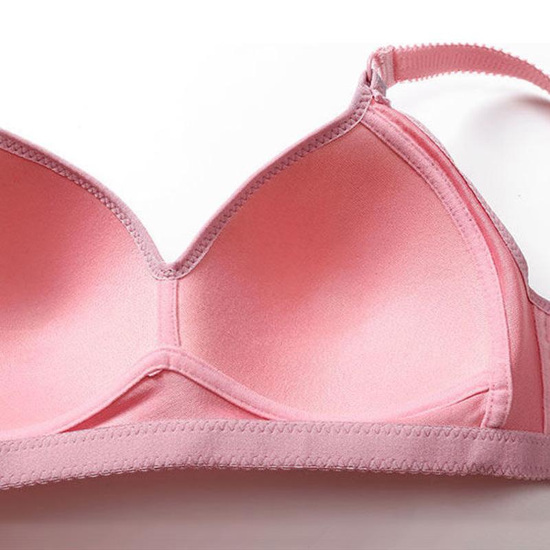 Thin, Breathable Large Size Bra Gather No Steel Ring Underwear Bra Lightweight Breathable Embroidered Pendant Comfortable and Soft