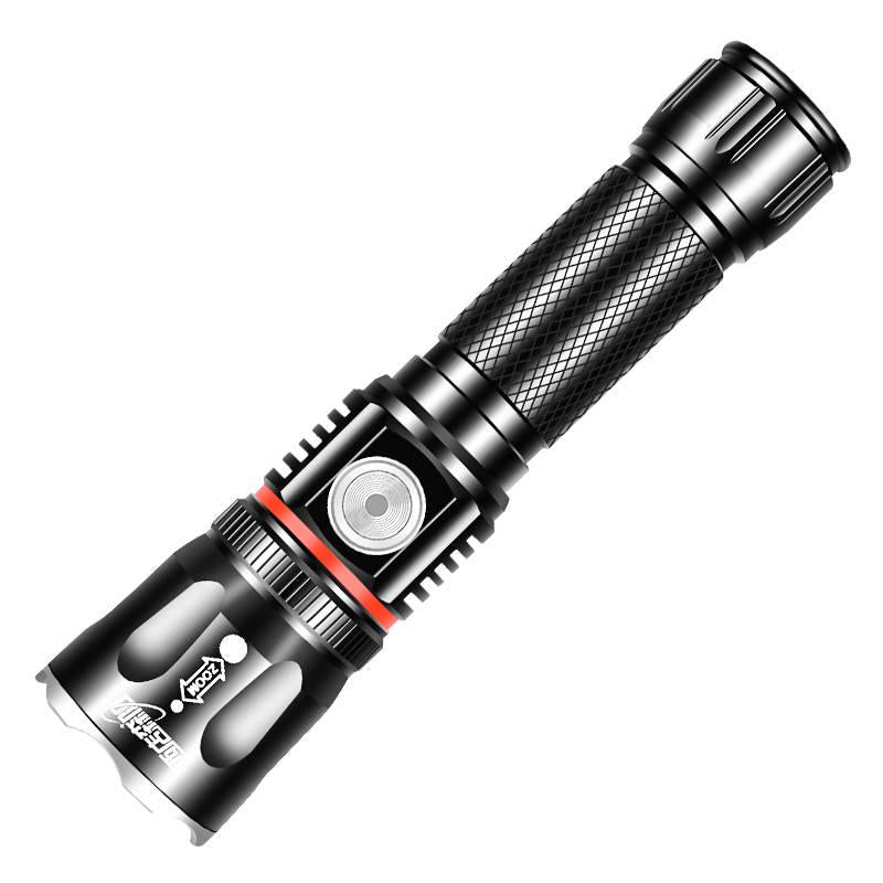 Rechargeable LED Flashlight Powerful Torch Super Waterproof Zoom Hunting Light Use 18650 Battey
