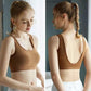 Pure Cotton Beauty Back Big U-shaped Sports Vest Fitness Bra Yoga Underwear Women's No Steel Ring Tube Top Gather Anti-failure Sports Underwear