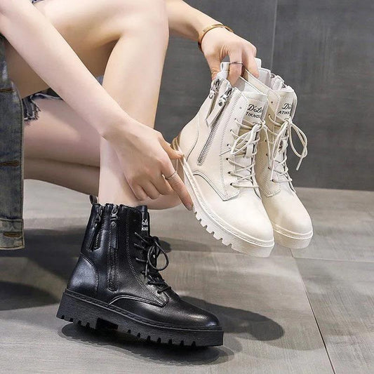 Korean Style All-match British Style Short Boots Autumn Female Martin Boots Shoes