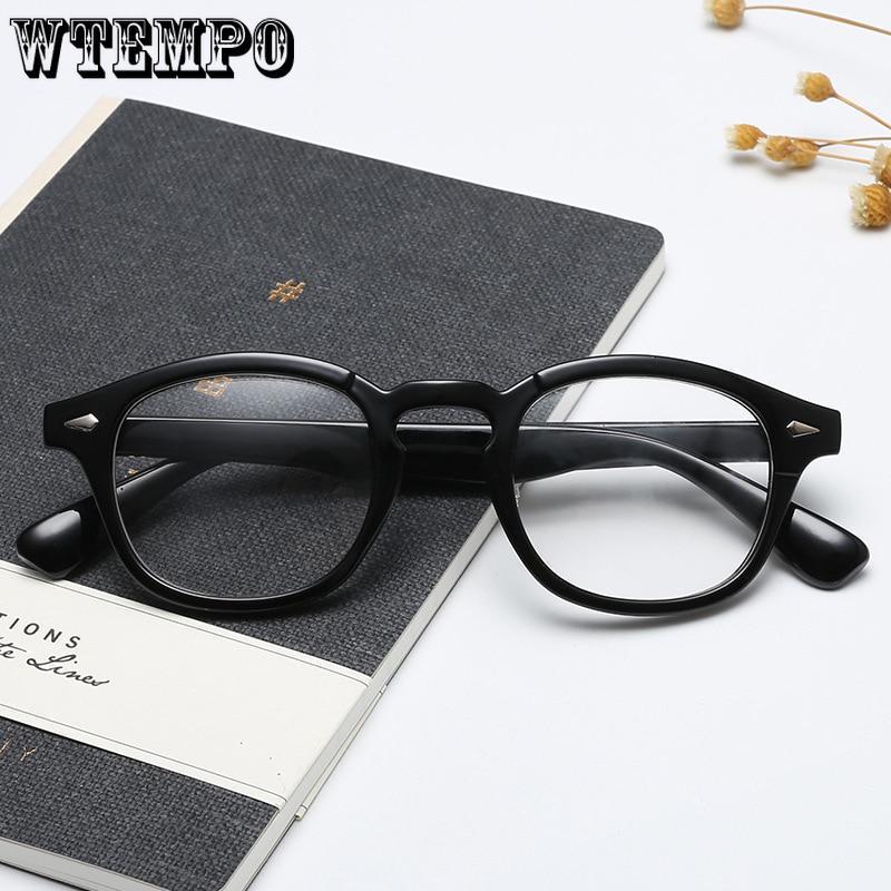 WTEMPO Johnny Depp Style Glasses Men Retro Vintage Prescription Glasses Women Optical Spectacle Fram