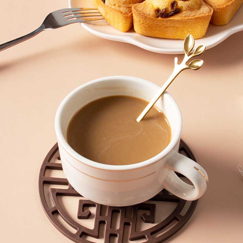 Chinese Style Retro Placemat Table Anti-scald Household Silicone Pad Dish Pad Coaster