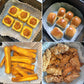 Air Fryer Disposable Paper Liner - 100PCS 6.3inch Round Non-Stick Parchment Paper Liners, Oil-proof, Water-proof