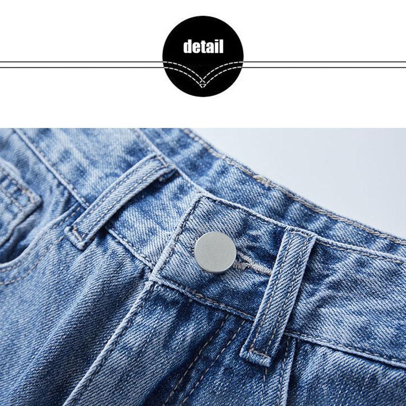 Loving High-waisted Jeans Women's Loose Micro-opening Slits All-match Drape Mopping Pants Thin Wide-leg Pants Trendy