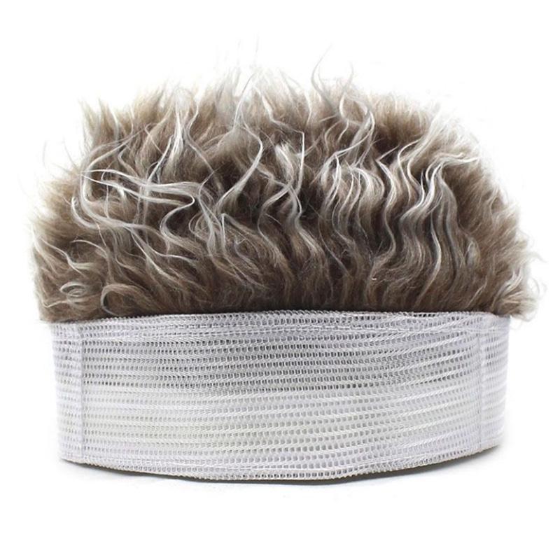 Simulation Wig Hat Hip Hop Cap Plush Additional Hair Neutral Elastic Cap Baseball Cap