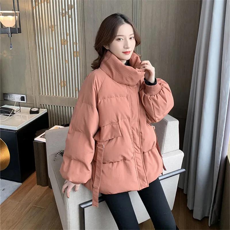 Winter Women's Korean Down Jacket Short Stand Collar Thick Loose Cotton-padded Jacket Bread Quilted Jacket