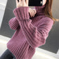 Sweater Women's Turtleneck Knitwear Pullover Loose Korean Version Pure Color Ladies Trending Sweater Autumn and Winter Top