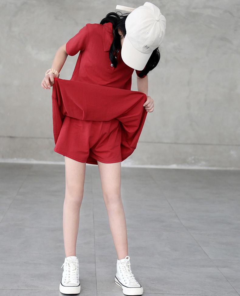 Two-Piece Suit Girls Summer Sweet and Comfortable Suit Girls Big Kids Children's Summer