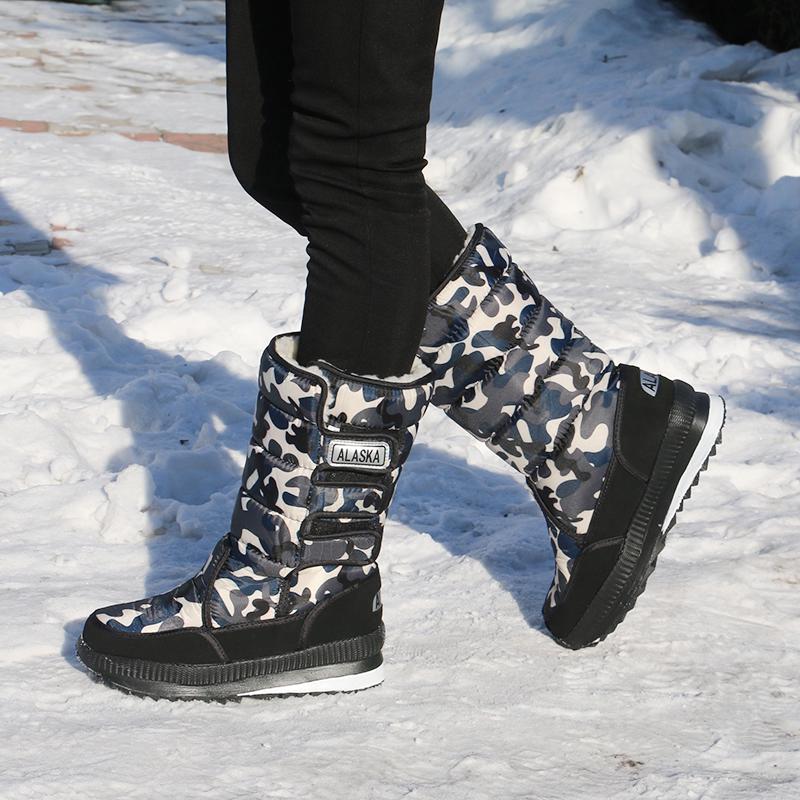New Men Snow Boots Waterproof Men Ankle Boots Winter Outdoor Fur Warm Mans Boot Work Shoes Men Shoes