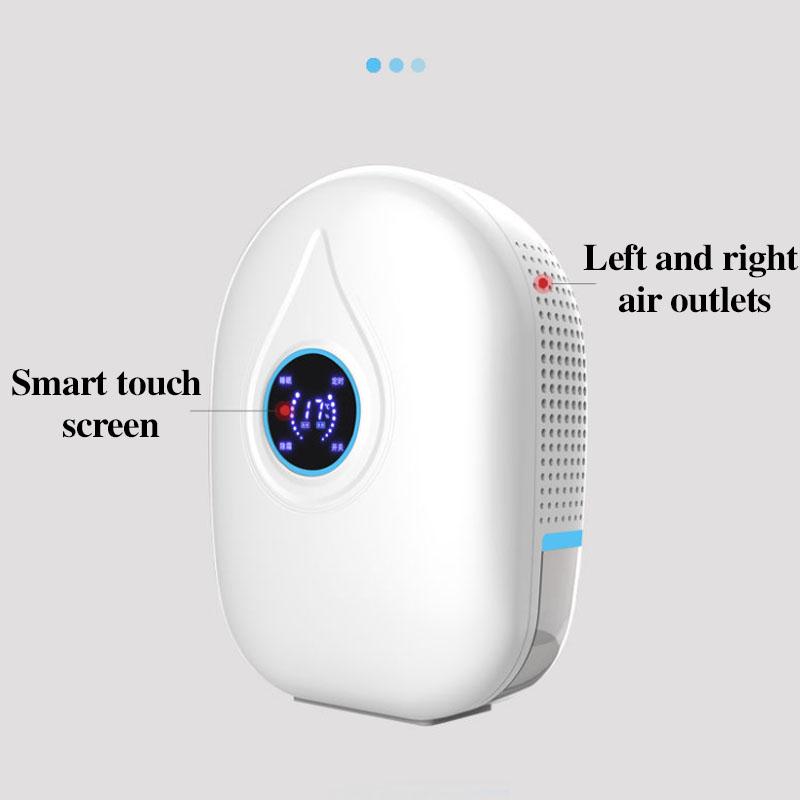 0.8L LCD Smart Remote Control Dehumidifier Air Dryer Moisture Absorption Machine Silent Dryer for Basement Cabinets