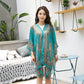 Sunscreen Shawl Beach Multi-used Variety Silk Scarf Chiffon Printing Anti-ultraviolet Temperament Cape Shawl with Scarf Outside