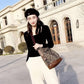Fashion Trend Leopard Print Multifunctional One Shoulder Messenger Backpack Women's Large Capacity Travel Backpack