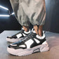 Plus Size39-44 Men Low-top Sneakers Luminous Running Basketball Shoes Breathable Lightweight Non-slip Sock Shoes Wear-resistant Deodorant Skate Shoes