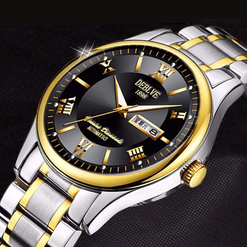 Mechanical watches men luxury waterproof automatic mechanical watches luminous classic business watches