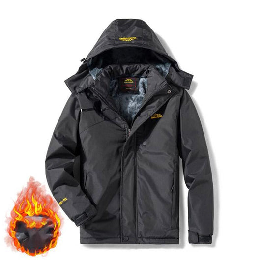 Couple Style Outdoor Jacket Windproof and Waterproof Winter Mountaineering Outdoor Clothing Plus Velvet Thickening Couple Style Jacket
