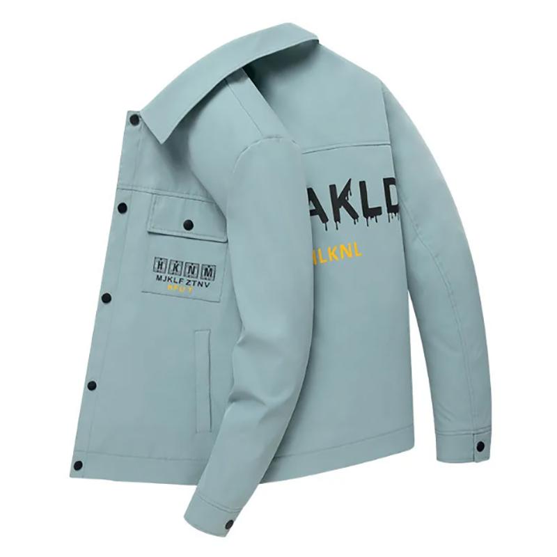 Autumn and Winter Men's Korean Style Handsome Jacket Trend Lapel Men's Trendy Brand Jacket Top Jackets