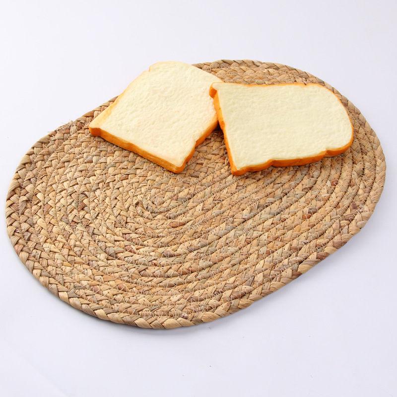 Hand-made Gourd Grass Woven Heat Insulation and Anti Scalding Dining Mat Household Dining Table Mat