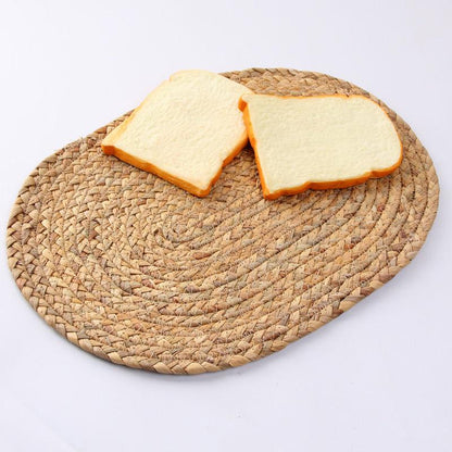 Hand-made Gourd Grass Woven Heat Insulation and Anti Scalding Dining Mat Household Dining Table Mat