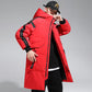 Over The Knee To Overcome The Thick Mid-length Men's Down Jacket Winter White Duck Down Jacket