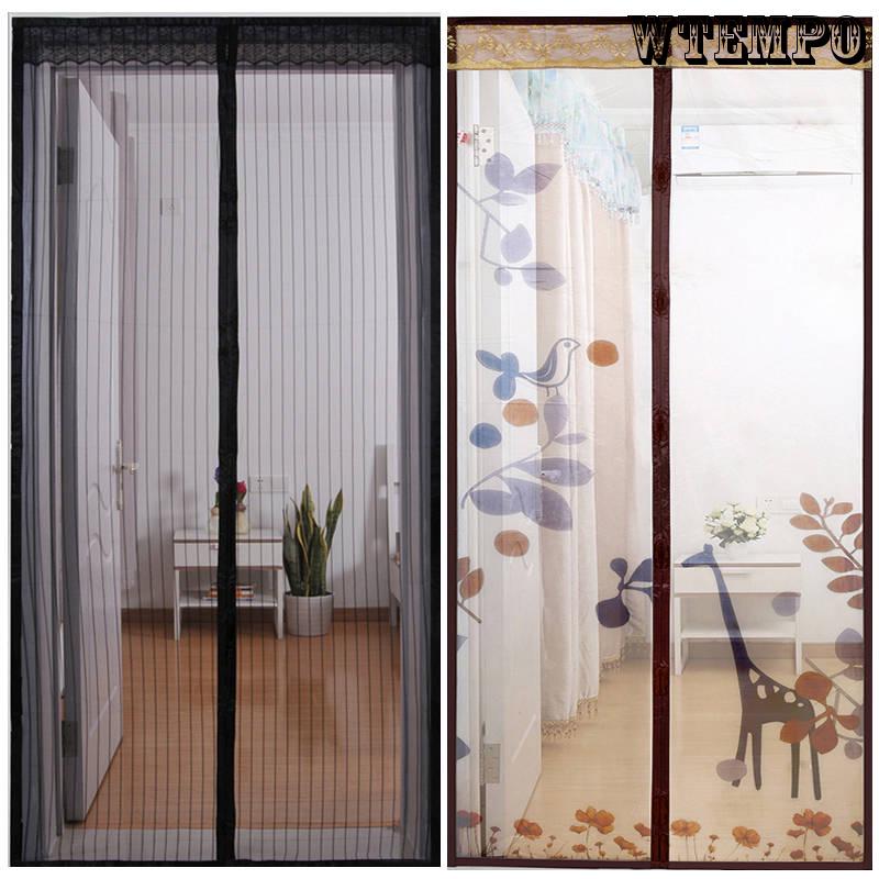 Cute Cartoon Pattern Anti-mosquito Curtain Summer Magnetic Screen Door Mosquito Net