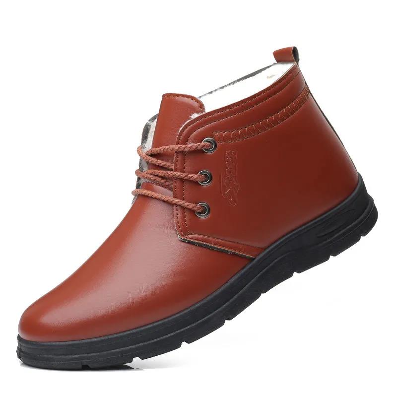 Martin Boots Winter Waterproof and Cold Resistance Plus Velvet Thick Warm Shoes Lovers Snow Boots