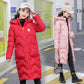 Girls Down Jacket Thickening Velvet Fashion Pike Clothing Long Hooded Kids Winter Parkas