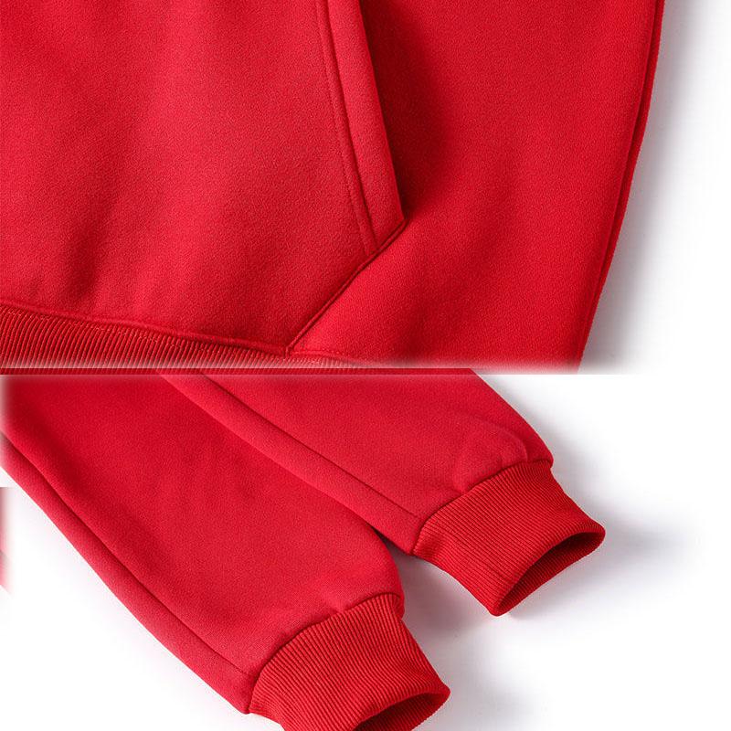 Hooded Sweater Men's and Women's Autumn and Winter Thick Cotton Jackets To Keep Warm Versatile and Handsome Loose Plus Fleece Tops