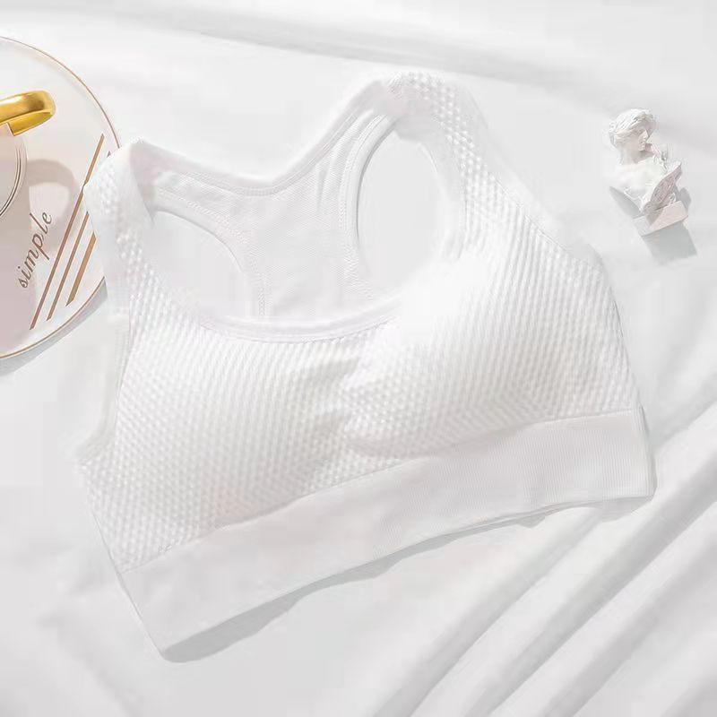 Women's Shockproof Sports Beauty Back Underwear Running Fitness Bra Can Wear Yoga Vest Without Steel Ring Gathering Without Trace Removable Chest Pad