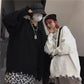 Harajuku Style Loose Couple Pullover Sweater Men and Women Ripped Tassel Knitted Sweater Outer Wear Unisex