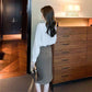 Ladies Lapel Bow Neckline White Shirt Loose Commuter Versatile Top Temperament