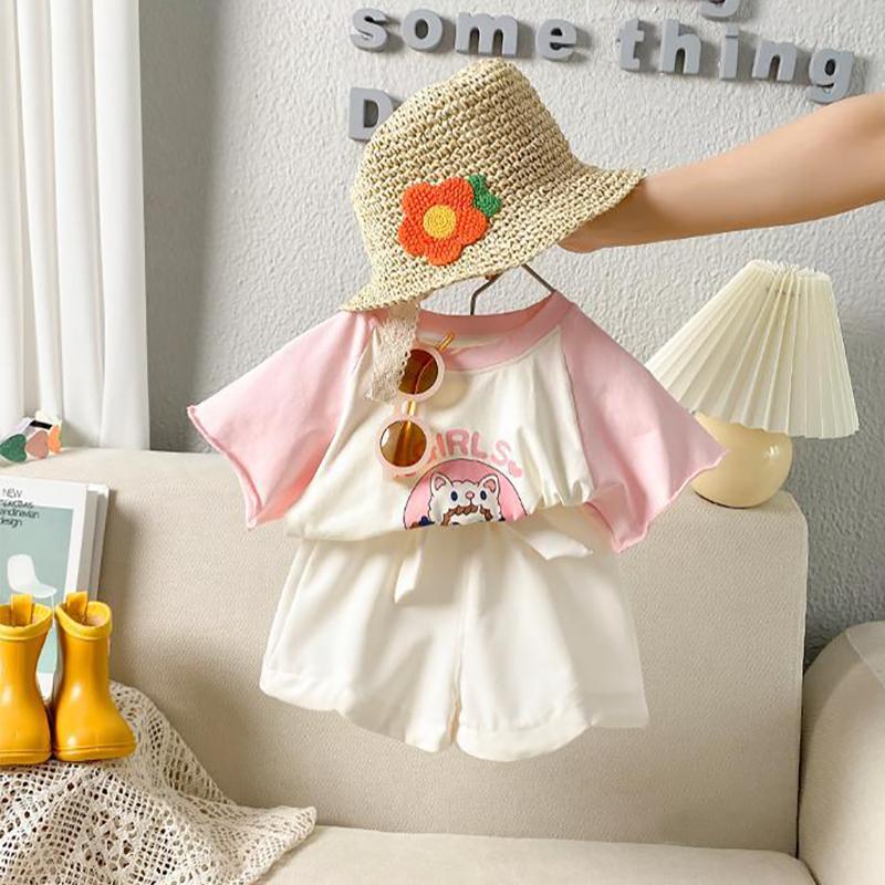 Children's Pants Summer Girls' Shorts Thin Lace Casual Pants Korean Solid Loose Bow Pants Breathable Shorts