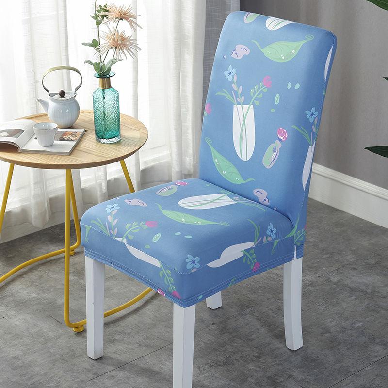 Spandex Chair Cover Stretch Home Dining Elastic Floral Print Chair Covers Multifunctional Spandex Elastic Cloth Universal Size