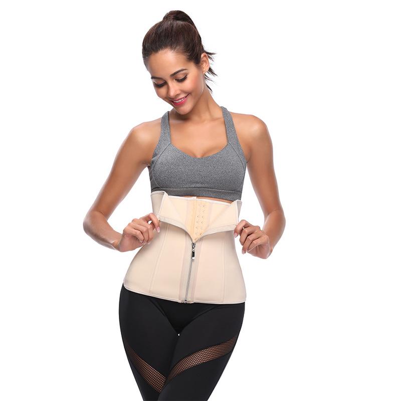 Bustiers Zipper Fly Push Up Waist Corsets Tummy Control Waist Trainer Cinchers Body Shaper Shapewear