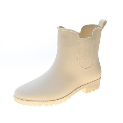 Rain Boots Female Adult Water Shoes Non-slip Waterproof Wear-resistant All-match Fashion Mid-tube Rain Boots
