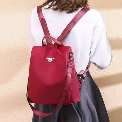 Multifunctional Anti-theft Backpack Ladies Casual Versatile Schoolbag Oxford Cloth Fashion Travel Backpack
