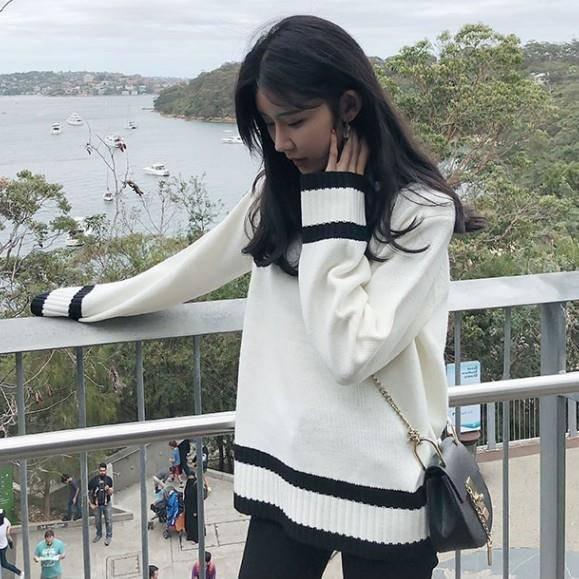 Pofulove Autumn Winter Sweater Female Korean Loose Was Thin Lazy College Style bottoming Sweater