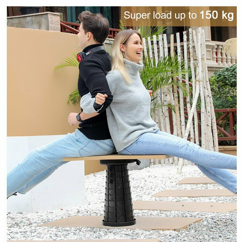 Retractable Stool Seat  Plastic Outdoor Portable Folding Stool Seat Camping Fishing Chair