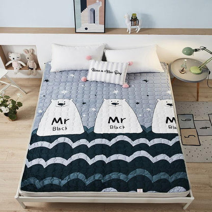 Winter Double-sided Plus Velvet Soft Coral Velvet Mattress Thicker Breathable Household Double Bed Mattress with Washable Tatami Mattress