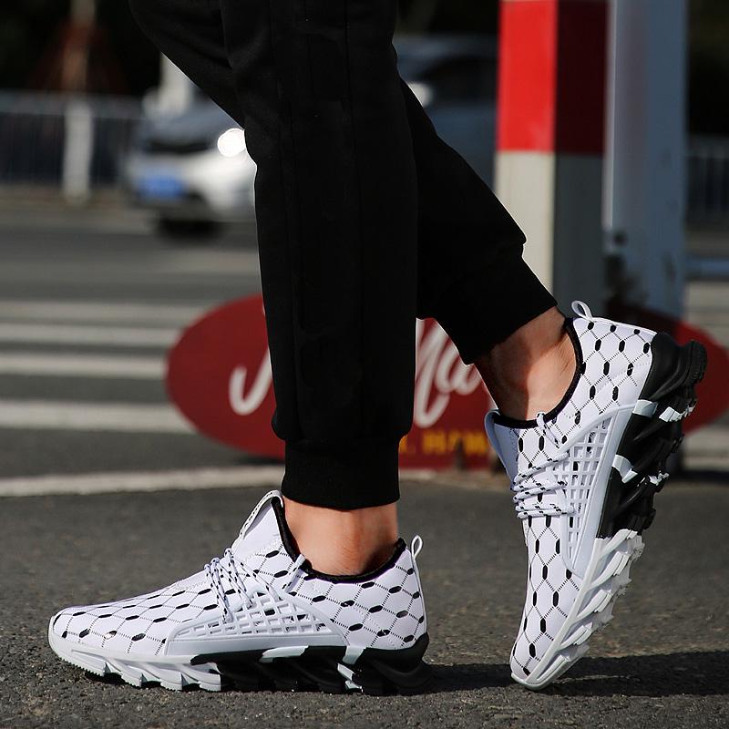 Men's Fashion Printed Sports Running Shoes Breathable Outdoor Casual Shoes Plus Size 39-47