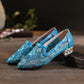 Mesh Hollow Sandals Women Summer Flat Single Shoes Soft Sole Embroidered Mother Style Women's Shoes