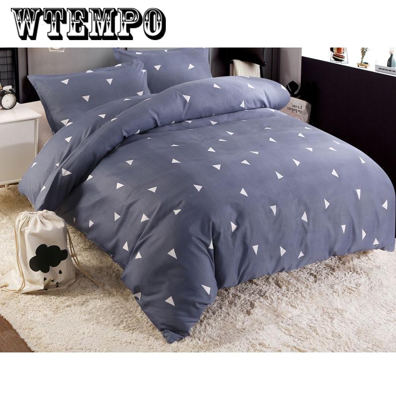 Brand Printed Quilt Cover Four-piece Bedroom Home Bedding Set Comfortable Soft Cotton