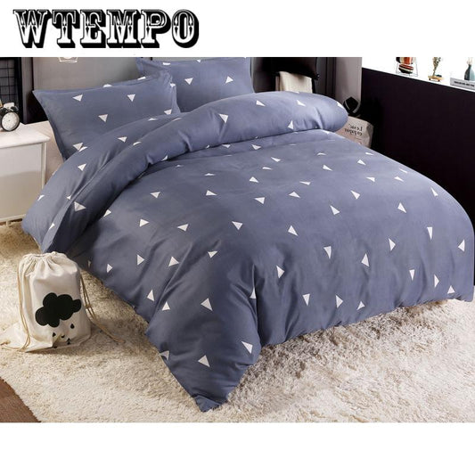Brand Printed Quilt Cover Four-piece Bedroom Home Bedding Set Comfortable Soft Cotton