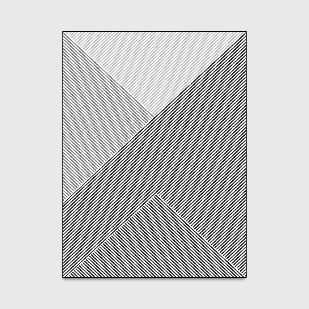 Household Carpet Fashion Modern Simple Irregular Line Carpet Bedroom Living Room Door Mat Bedside Non-slip Carpet Floor Mat