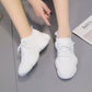 Women's Shoes Casual Sneaker Knitting Fabric Ladies Shoes Mesh Comfort Lace-up Flat Platform Shoes