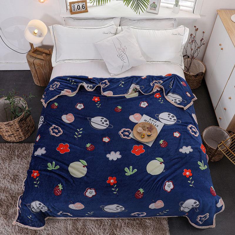 Plush Thick Flannel Sheets To Keep Warm Coral Fleece Large Blanket