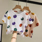 Boys T -shirt Loose Short -sleeved Summer Dot Cute Girl Summer Clothes