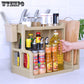 Brand Kitchen Shelf Rack Double Layers Stainless Steel Spice Seasoning Carrier