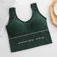 Women's Sports Bra Sling Yoga Vest High-elastic U-shaped Halter Underwear Without Steel Ring Gathering Bra Fitness Bra Wrapped Chest Push Up Bra Top